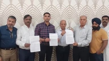 अम्बाला: अंबाला में व्यापार में हो रहे नुकसान को लेकर व्यापारियों ने खोला किसानों के खिलाफ मोर्चा