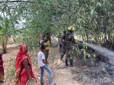 शिवहर: जिला के 8 स्थानो पर हुई अगलगी की घटना, अग्निशमन विभाग ने आग पर पाया काबू