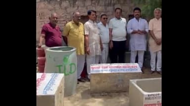 पचपदरा: बालोतरा में कृष्णा सेवा संस्थान ने मूक पशुओं के लिए विभिन्न वार्डों में वितरित की सीमेंट के पानी की टंकियां