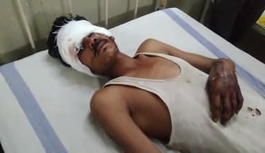 गुना नगर: पगारा में भवन निर्माण के दौरान छत से गिरा मजदूर म गंभीर घायल अस्पताल मे भर्ती