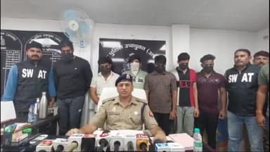 गाज़ियाबाद: क्राइम ब्रांच पुलिस ने मोबाइल टावरों के उपकरण चोरी करने वाले 6 अभियुक्तों को नंदग्राम से किया गिरफ्तार