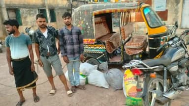 संदेश: संदेश विधानसभा क्षेत्र से पुलिस ने ऑटो पर लदा 252 लीटर देशी शराब जब्त किया