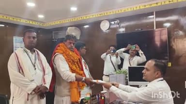 आरा: आरा लोकसभा सीट से एनडीए प्रत्याशी आरके सिंह ने डीएम कार्यालय में पर्चा भरा