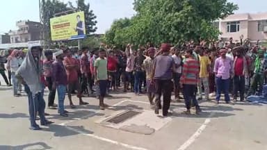 पंचकूला: रायपुर रानी अनाज मंडी में लिफ्टिंग न होने के कारण मजदूरो ने किया प्रदर्शन