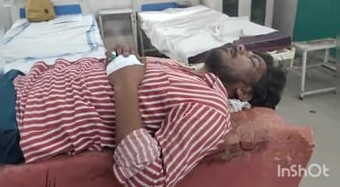 बिजनौर: बिजनौर में गंज रोड पर अनियंत्रित बाइक से गिरकर एक युवक गंभीर रूप से घायल
