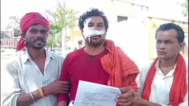 सिमरिया: जेके ट्रक से सड़क दुर्घटना,  बाइक चालक घायल, युवक की हालत गंभीर, कटनी रेफर।