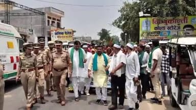 मलिहाबाद: माल में भारतीय किसान यूनियन लोकतांत्रिक संगठन के द्वारा निकाली गई मतदाता जागरूकता रैली