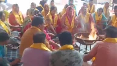 जगाधरी: मनोकामना मंदिर में भगवान परशुराम जयंती के मौके पर हवन यज्ञ का हुआ आयोजन, नगर पालिका की चेयरपर्सन रहीं मुख्य अतिथि