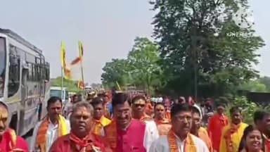 ओरमांझी: डुडे पुनदाग के शिव मंदिर की प्राण प्रतिष्ठा सह मड़ा पूजा का हुआ शुभारंभ, निकाली गई कलश यात्रा