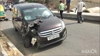 हरदोई: हरदोई-लखनऊ नेशनल हाईवे पर लालपालपुर चौराहे के पास कार और सीएनजी ऑटो की आपस में भिडंत,5 लोग घायल,जिला अस्पताल भेजे गए