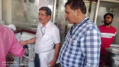 सांगानेर: खाद्य सुरक्षा विभाग की टीम ने जयपुर जंक्शन के सामने मिष्ठान भंडार, ढाबा और भोजनालय पर की छापामार करवाई