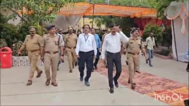 हरदोई: हरदोई में डीएम मंगला प्रसाद सिंह व एसपी केशव चंद गोस्वामी ने मतदान केंद्रों का लिया जायजा