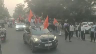 धनौरा: गजरौला राजपूत समाज की और से वीर सम्राट पृथ्वीराज चौहान की जयंती मनाई गई, निकाली शोभायात्रा पुलिस रही तैनात