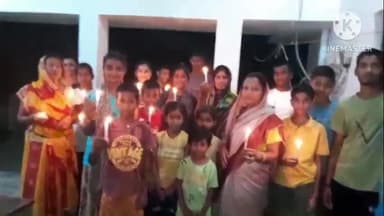 आंदर: मदेशीलपुर गांव में कैंडल मार्च निकालकर मतदाताओं को किया गया जागरूकता