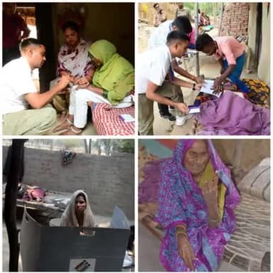 लोकसभा सामान्य निर्वाचन-2024 के अंतर्गत दिव्यांग और 85+ मतदाताओं की होम वोटिंग कराई गई।