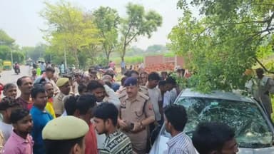 भोगांव: मलपुर गांव के पास पति को खेत पर खाना देकर लौट रही महिला को तेज रफ्तार कार ने मारी टक्कर, महिला की मौत