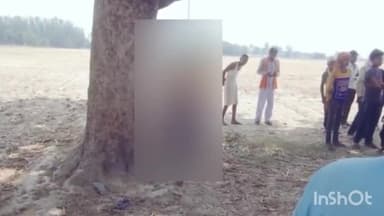 हरदोई: रामापुर छैया निवासी रजनीश का मझिगवां निवासी नत्थू के खेत में पेड़ पर फांसी से लटका मिला शव