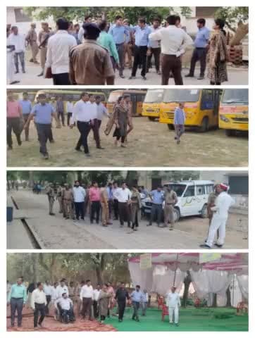 20 मई को होने वाले मतदान के लिए आईटीआई गोराबाजार स्थित स्ट्रांग रूम पोलिंग बूथ का जायजा लेने पहुंची #जिलाधिकारी_महोदया