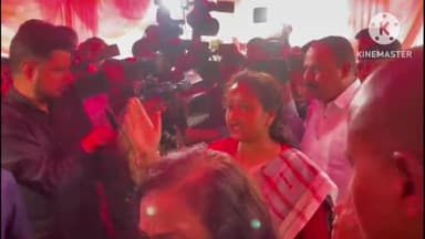 बूरमू: पूर्व मुख्यमंत्री हेमंत सोरेन की पत्नी कल्पना सोरेन ने हरमु के संत फ्रांसिस स्कूल में किया मतदान