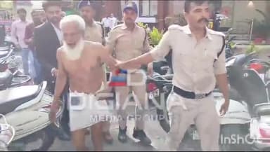 इंदौर कोर्ट पेशी के दौरान जज के फैसले असन्तुष्ट आरोपी ने फेंकी जूतों की माला,वकीलों ने पीटा, पुलिस ने मशक्कत से बचाया।