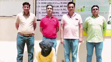 पंचकूला: क्राइम ब्रांच 19 की टीम के द्वारा कालका से एक आरोपी को 490 ग्राम नशीला पदार्थ चरस के साथ किया गिरफ्तार