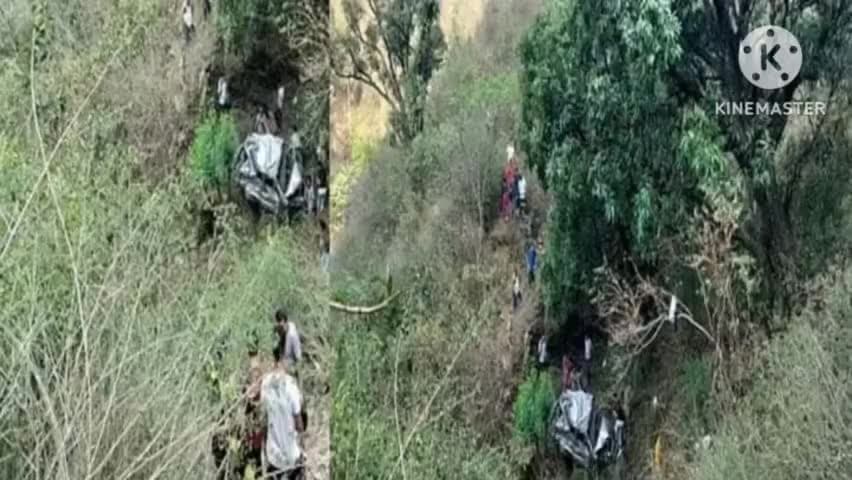 अल्मोड़ा के पास स्याल्दे में एक कार 150 मीटर गहरी खाई में गिर गई..इस घटना में डॉक्टर पति, स्टाफ नर्स पत्नी, आठ साल की