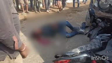 बटियागढ़: केरबना में यात्री बस और बाइक की टक्कर में बाइक सवार 2 लोग हुए घायल, बटियागढ़ स्वास्थ्य केंद्र रेफर