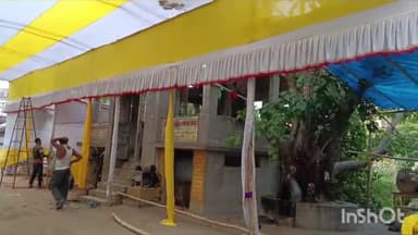 हिलसा: हिलसा कोर्ट परिसर में गुरुवार को श्री शनि देव जन्मोत्सव दिवस समारोह की तैयारी पुरी, वार्ड पार्षद में दी जानकारी