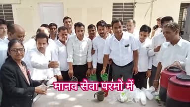 मानव सेवा परमो धर्म की तर्ज पर शीतल छाछ वितरण कर लोगो को दी गर्मी से राहत