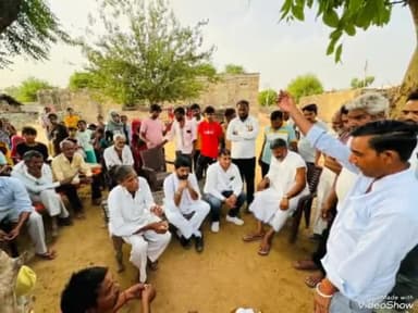 आमेर: देवन में चोरों ने बाड़े से बंधी चुराई 12 बकरियां,घटनास्थल पर पहुंचे विधायक मनीष यादव