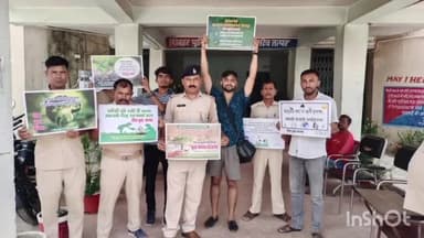 शिवहर: नगर थाना परिसर में किया गया वृक्षारोपण और चलाया गया जागरुकता अभियान