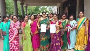 धमतरी: जिले की आंगनवाड़ी कार्यकर्ता व सहायिकाओं ने विभिन्न मांगों को लेकर कलेक्टर को सौंपा ज्ञापन