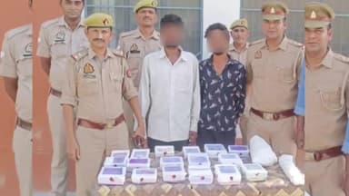 एत्मादपुर: सौ फुटा रोड स्थित CNG पंप के पास से बंद मकानों का ताला तोड़कर चोरी करने वाले 02 अभियुक्तों को किया गया गिरफ्तार