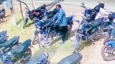 पंचकूला: इस्टोनिया कंपनी सरकपुर से चोरी हुए मोटरसाइकिल का सीसीटीवी वीडियो आया सामने
