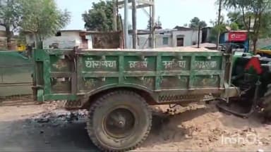 ब्यौहारी: पपौंध थाना क्षेत्र के विजय सोता पेट्रोल पंप के पास से रेत का अवैध परिवहन करते ट्रैक्टर ट्राली जप्त