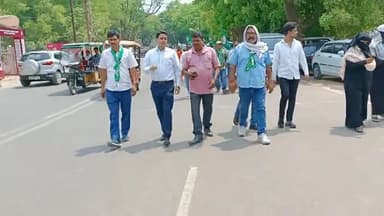 जेएमएम रैली में शामिल जेएमएम संयुक्त सचिव सह प्रभारी सिल्ली सुजीत उपाध्याय