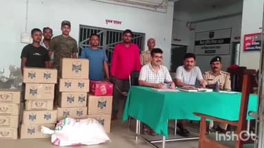 शिवहर: नगर थाना पुलिस ने चमनपुर से 25 कार्टून शराब के साथ दो कारोबारी को किया गिरफ्तार, कार जब्त
