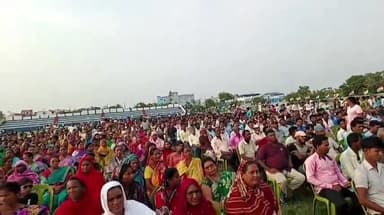 ক্যানিং ১: ক্যানিং স্টেডিয়ামে পরপর তৃতীয় বার জয়নগর লোকসভা কেন্দ্রের জয়ী প্রার্থী প্রতিমা মন্ডলকে সংবর্ধনা জ্ঞাপন