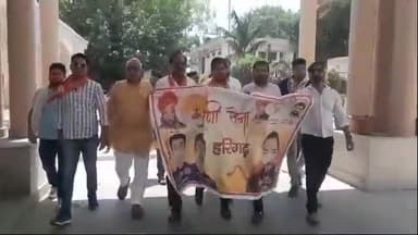 कोल: करणी सेना के प्रमुख सूरजपाल अम्मू को मिली धमकी के विरोध में करणी सेना ने ACM को दिया ज्ञापन, कार्रवाई की मांग