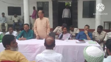 सिल्ली: थाना परिसर और मांझी में बकरीद पर्व को लेकर शांति समिति की हुई बैठक