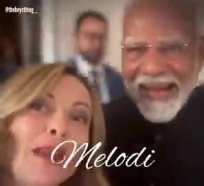 पीएम मोदी और इटली पीएम जॉर्जिया मेलोनी की इस तस्वीर को क्या कैप्शन देंगे आप?

#CaptionThis #PMModi #G7Summit #Giorgia