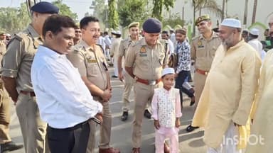 बिजनौर: जिले में पुलिस की कड़ी सुरक्षा के बीच सकुशल संपन्न हुई ईद उल जुहा की नमाज़