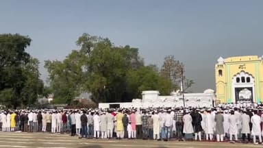 कन्नौज: शहर ईदगाह पर शांति पूर्वक हुई बकरीद की नमाज, एक दूसरे के गले लगे लोग