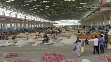 मंदसौर: लालघाटी के पास कृषि उपज मंडी 3 दिन का अवकाश के बाद खुली लगी वाहनों की लंबी कतारे