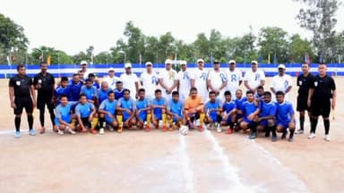 कांके: डोरंडा स्थित जैप 1 ग्राउंड में जैप खेलकूद प्रतियोगिता का हुआ शुभारंभ