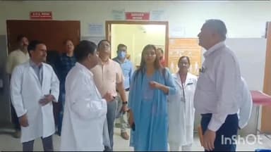 लखीमपुर: निर्माणाधीन मेडिकल कॉलेज समेत जिला अस्पताल का महानिदेशक उत्तर प्रदेश चिकित्सा एवं शिक्षा किंजल सिंह ने किया औचक निरीक्षण