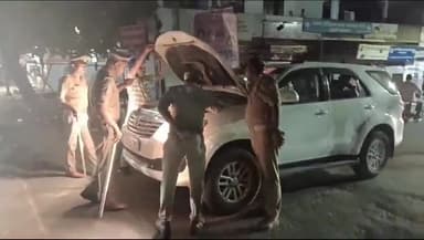 कानपुर: कल्याणपुर पुलिस एक्शन मोड में, पूरे क्षेत्र में लगाई नाकाबंदी चेकिंग