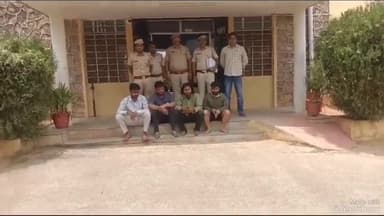 आमेर: सामोद थाना पुलिस ने कार्रवाई करते हुए लूट के मामले में चार आरोपियों को किया गिरफ्तार