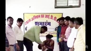 सिरोंज: शासकीय अस्पताल में दस्तक अभियान के तहत बच्चों को पिलाई गई दवा,स्वास्थ्य की ली गई जानकारी