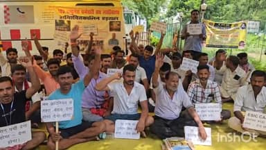 लखीसराय: लखीसराय जिले की सदर अस्पताल परिसर में 8 दिनों से लगातार 102 एंबुलेंस कर्मी अपनी मांगों को लेकर अनिश्चितकालीन हड़ताल जारी